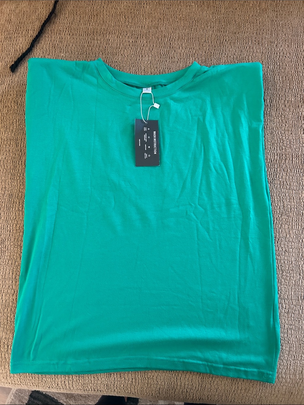 Bright Green Crewneck Tank Top